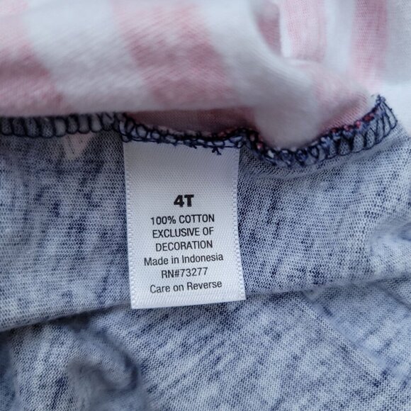 Girls’ Patriotic Dress 4T w/ Stars, Stripes & Red Flower | Americana Kidswear - Picture 8 of 9